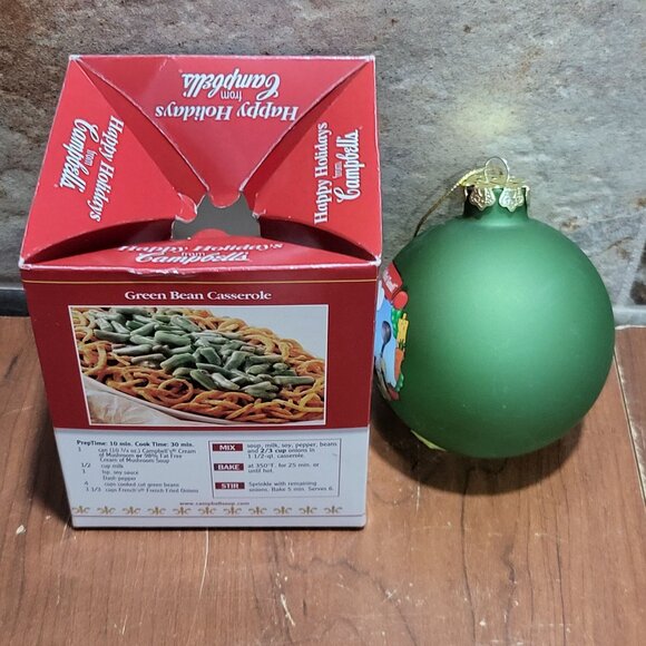 Campbells Soup Kids Green Ball Ornament Collectors Edition 2008 - Picture 5 of 9